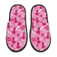 thumbnail image 2 of KLL Poodle Dog Slippers for Women Men House Slip on Indoor Outdoor Bedroom Furry Fleece Lined Ladies Comfy Anti-Skid Rubber Hard Sole-Medium, 2 of 8