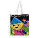 thumbnail image 1 of Charlie's Colorforms City Bolso de tela con estampado de lienzo para mujer, bolsa de compras reutilizable y estética, con cremallera interior, regalo para mujer,38*45cm., 1 of 6