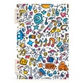 thumbnail image 7 of FORMRS 1-Subject Spiral Notebook 8" x 5" College Ruled 60 Refillable Sheet A5 Hard Cover, 2 Pack, Doodle Pattern, 7 of 7