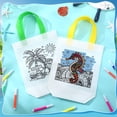 thumbnail image 4 of Bolsas para colorear hawaianas SilTriangle, 24 unidades, con 144 rotuladores, 4 of 5