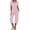 Pink, variant on Tnhcen 2 Piece Summer Women's Cotton Pajama Sets V-Neck Tops with Capri Pants Sleepwear Homewear Set S-2XL