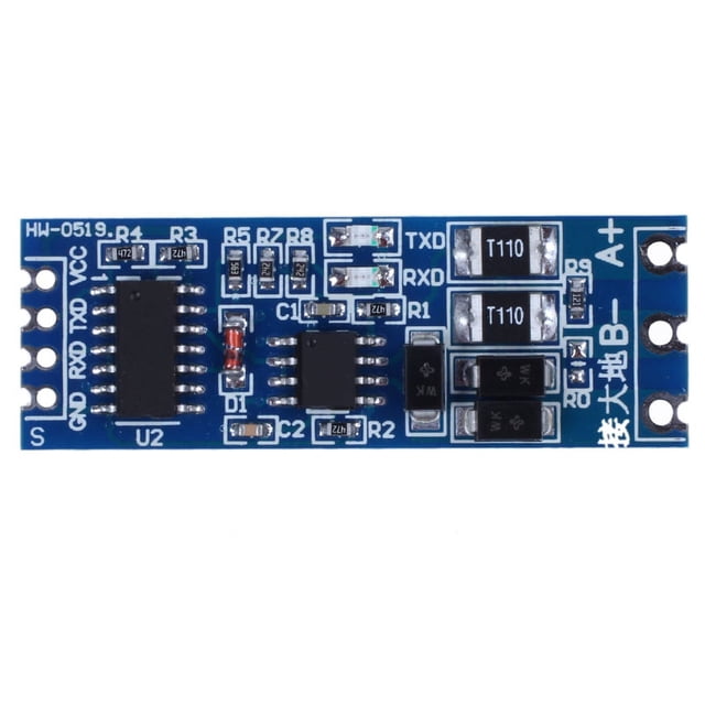 Adaptador TTL a RS485, módulo convertidor de nivel UART de puerto serie 485, 3,3 V-5 V