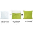 thumbnail image 2 of Home Soft Things Ribbed Flannel Throw Pillow Cover 4pcs - dark citron - 20" x 20", 2 of 4