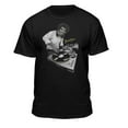 thumbnail image 1 of Teelocity Bob Ross DJ Bob Black Short Sleeve Graphic Tee, 1 of 4