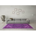 thumbnail image 3 of Ahgly Company Indoor Square Persian Purple Traditional Area Rugs, 8' Square, 3 of 4