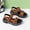 Brown, variant on Cethrio Boys Comfort Sandals, Outdoor Open Toe Non-slip Casual Kids Summer Shoes Black Size 1(Big Kids)