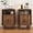 2-walnut-2pcs, variant on Fluted Nightstand Set of 2, Mid Century Bedside Tables with Drawer & Storage, Small End Tables for Bedroom, Walnut