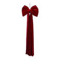 Shoreew Large Christmas Tree Topper Bow Red Velvet Ribbon Gift Bows for Home Wreath Birthday Wedding Party Room Wall Backdrop Decoration