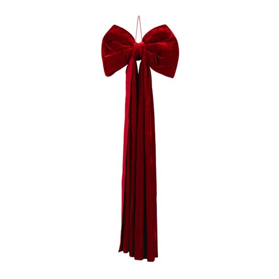 Shoreew Large Christmas Tree Topper Bow Red Velvet Ribbon Gift Bows for Home Wreath Birthday Wedding Party Room Wall Backdrop Decoration