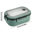 thumbnail image 2 of Fufafayo under $5 Lunch Boxes, Double Layer Bento Containers for Meals, Divided Compartment Food Storage Boxes, Microwave Safe Portable Meal Prep Containers, 2 of 2