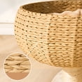 thumbnail image 6 of Haplly & Polly Summer Breathable Woven 35'' Cat Tree with Dual Cozy Baskets, Scratching Posts & Plush Perch, 6 of 9