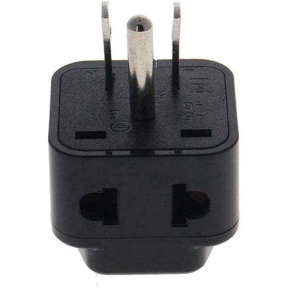 HUGFEGWE AC 110V-250V 10A WD-5 Male US to Female Universal Power Socket Adapter for Cord Connector 2pcs U2536-17721