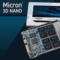 thumbnail image 3 of Crucial MX500 500GB 3D NAND SATA 2.5 Inch Internal SSD - CT500MX500SSD1(Z), 3 of 5