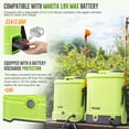 thumbnail image 2 of Battery Powered Backpack Sprayer, 3.2 Gallon 80 PSI Electric Garden Sprayer with 18V Battery, 5 Nozzles & Telescopic Wand for Lawn and Yard Care, 2 of 7