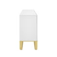 thumbnail image 5 of Nicole Miller Kenzington Sideboard with 3-Doors, White/Gold, 5 of 9