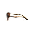 thumbnail image 3 of Polarized Mens Classic 90s Half Rim Rimless Style Racer Sunglasses Shiny Tortoise Brown, 3 of 4