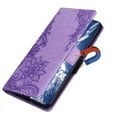 thumbnail image 3 of TECH CIRCLE For Galaxy A71 4G Wallet Case,PU Leather Protective Phone Case Wrist Strap Card Slots Holder Embossed Lace Flower Stand Flip Case for Samsung Galaxy A71 4G 6.7" 2020,Purple, 3 of 6