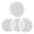 thumbnail image 4 of Topbathy 4pcs Silicone Moulds Casting Coaster Making Mold Cup Mat Casting Mold White Simple Shape, 4 of 6