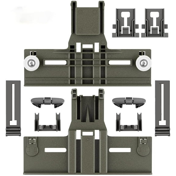 Upgraded Dishwasher Top Rack Adjuster Parts W10350375 W10712395 Replacement for Whirlpool Kenmore Dishwasher Top Rack Part