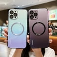 thumbnail image 2 of Decase for iPhone 14 6.1 Inch Slim Gradient Case, MagSafe Magnetic Wireless Charging Military Grade Soft TPU Drop Protection Shockproof Ultra-Thin Glossy Case for iPhone 14,A, 2 of 6