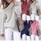 thumbnail image 2 of Ropa de mujer Suéter europeo y americano de otoño e invierno Suéter de cuello alto de color sólido Wish Top, 2 of 5