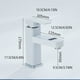 thumbnail image 5 of Inteprter Botón de grifo de lavabo Digital, grifo de temperatura del agua, grifos mezcladores de lavabo, accesorio para baño, ducha Accesorios de baño negro alto, 5 of 6