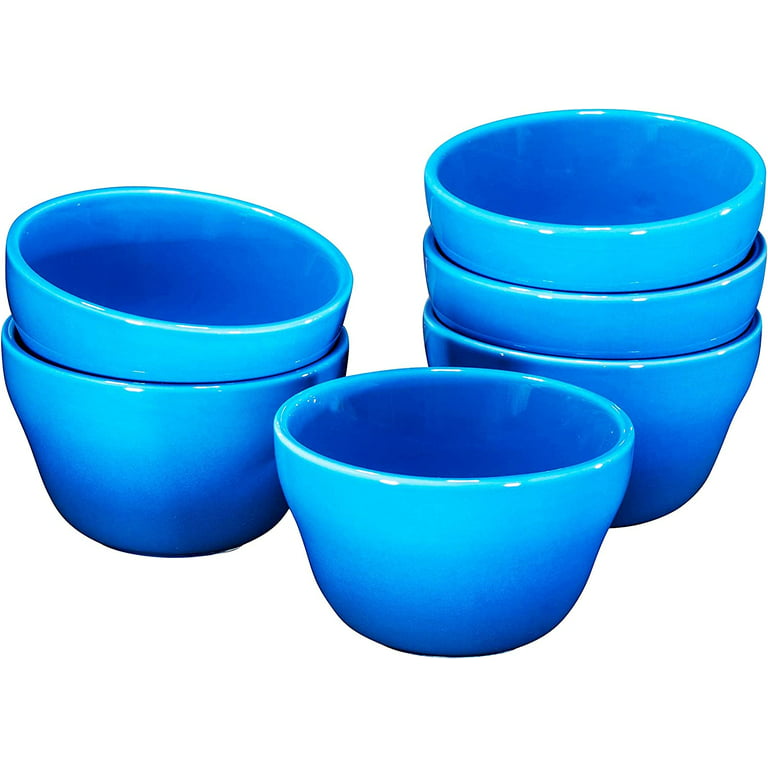 Bruntmor Matte Black Bowls Set Of 6 - 24 Oz Ceramic Serving Plates