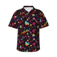 thumbnail image 1 of Balery Lgbt Rainbow For Pride Camisas hawaianas de manga corta para hombre, camisas playeras de corte holgado, camisas de vacaciones con botones,XX-Large, 1 of 7