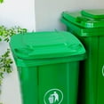 thumbnail image 3 of OULII 1Set Green Garbage Can Lid with Clip and Pin for Outdoor Home Trash Bins, 3 of 6