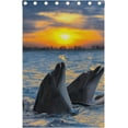 thumbnail image 5 of Coolnut Window Curtain Panels The Bottle Nosed Dolphins Under Sunset Grommet Top Room Darkening Thermal Insulated Blackout Window Treatment Drapes 2 Panels W55 x L84 In, 5 of 6