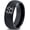 Black Dome Tungsten, variant on Handmade Men Gray Ring Inital Tungsten Gamer Custom Gift 21st Birthday Gifts for Her Wedding Quotes
