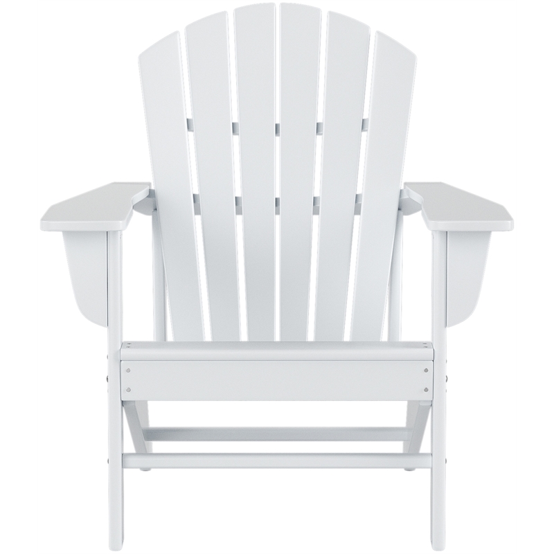 Portside 5-Piece Set Classic Adirondack Chair with Ottoman and Round Side Table - image 3 of 8