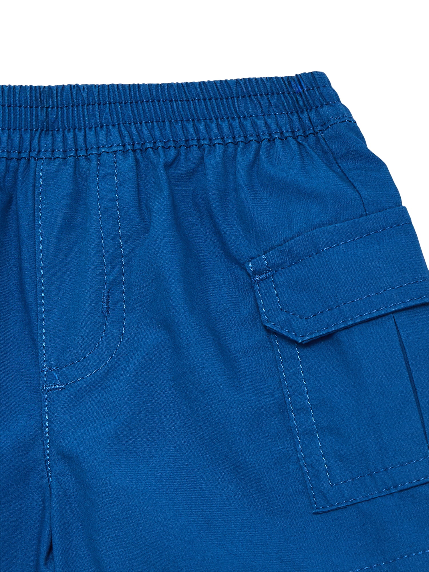 Wonder Nation Baby Boys Cotton Poplin Cargo Shorts, Sizes 0M-24M