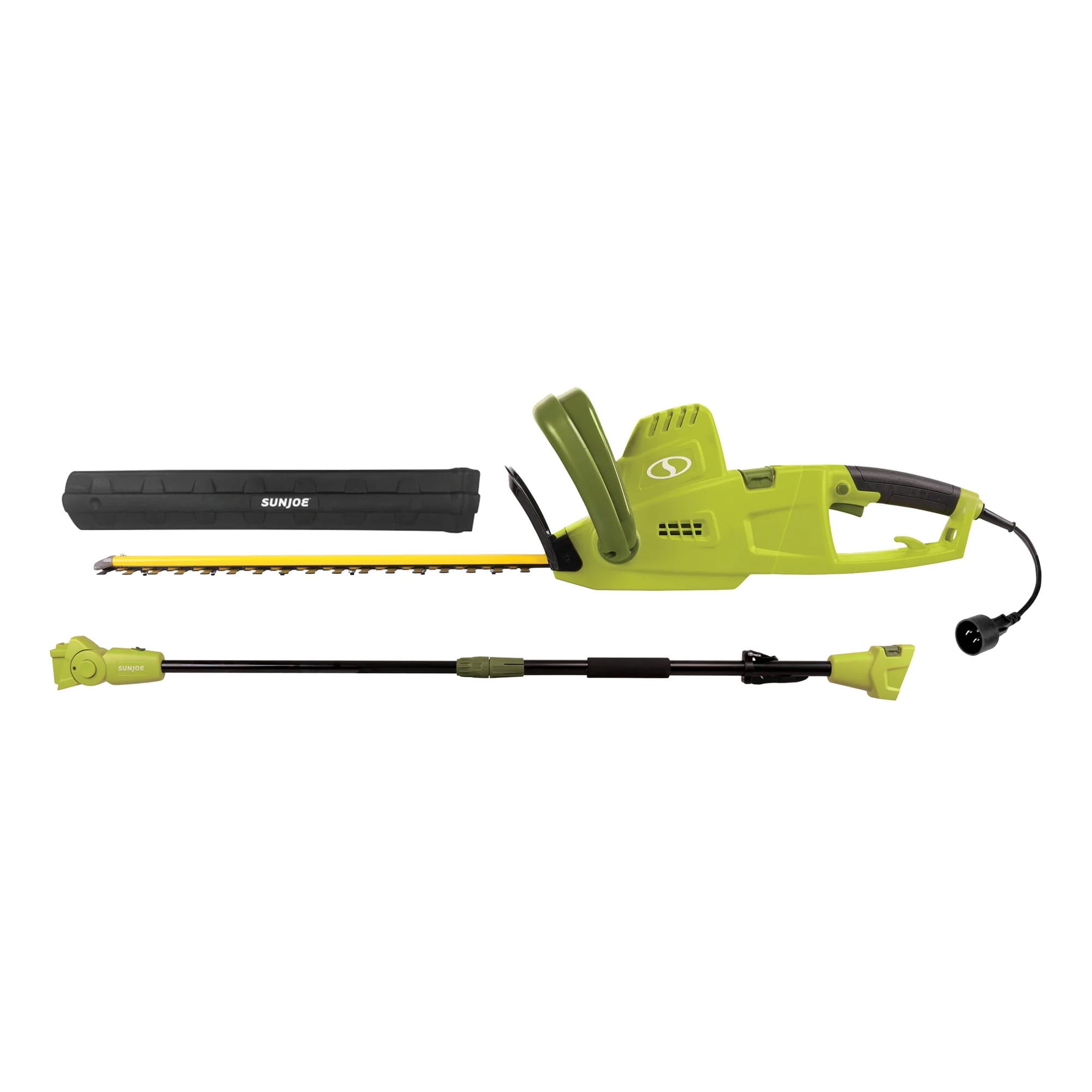 Open Box Sun Joe 19” Electric Pole Hedge Trimmer, Dual Blade Tool SJH904E