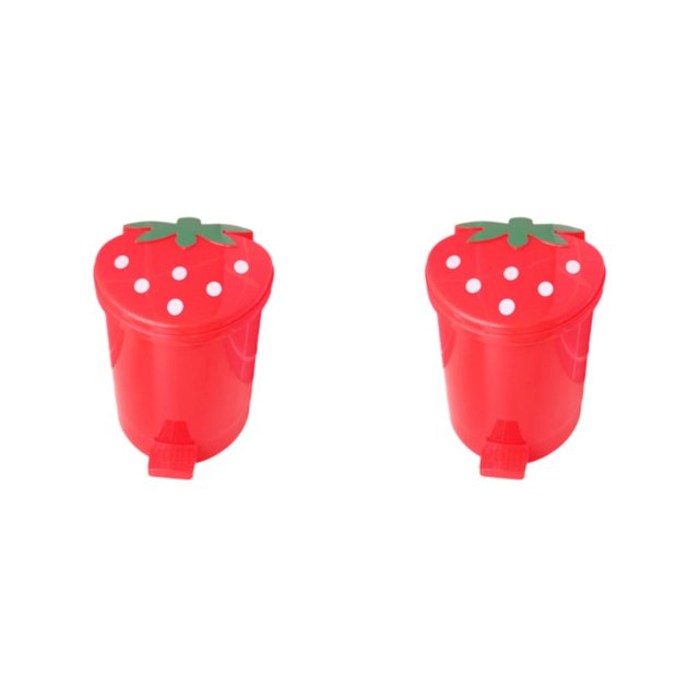 Inteprter Superficie lisa de ABS para organización de escritorio de piezas de fácil acceso Fluen Line parte inferior antideslizante fácil de Rojo Mini, 10X9X10.5cm 2Conjunto