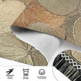 thumbnail image 4 of Brown Autumn Leaves Bedroom Runner Rug 2'x 6' Non Slip Carpet Indoor Home Area Rug Living Room, 4 of 8
