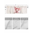 thumbnail image 2 of Kitchen Valances for Window, Farm Watercolor Pink Pig Light Filtering Rod Pocket Valance Curtain, Cartoon Animal Short Curtains Window Topper for Bedroom Bathroom Living Room 54x18in, 2 of 9
