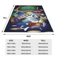 thumbnail image 3 of Alice In Wonderland Throw Blanket Soft Cozy Warm College Printing Oversized Lightweight Home Decoration All Seasons For Sofa Bed Couch Bedroom, 3 of 8