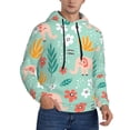 thumbnail image 2 of Salouo Elephant and Flowers Pattern Men's Fall Hoodie Sweatshirt,Sport Hoodie with Pockets for Men Pullover Casual Hooded Sweatshirt-Medium, 2 of 7