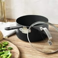 thumbnail image 3 of GreenPan x Bobby Flay 2.53QT Saucepan with Glass Lid, Professional Grade Aluminum, Ceramic Nonstick, Induction Suitable, Stay-Cool Silicone Handle, Dishwasher & Oven Safe, Black, 3 of 8