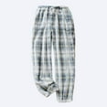 thumbnail image 1 of Gibobby Pantalones para mujer cintura alta para el frío Pantalones de pijama de franela para mujer, pantalón de lana Coral grueso a cuadros(Verde,G), 1 of 3