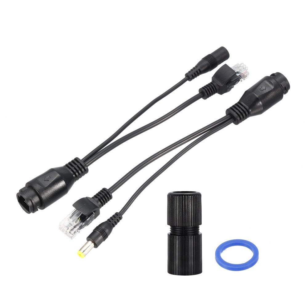 2pair POE Splitter Injector Kit Waterproof Power Over Cable