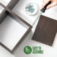 thumbnail image 2 of Floating Wall Shelves with 7 Square Cube Wall Shelves, 31" X 23"  Brown Espresso Finish for Living Room or Bed room Home-it, 2 of 7