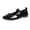 Black, variant on Women Casual Shoes Low Cut Bow Elastic Strap Slip On Flat Ballerina Shoes Comfortable Footwear For Autumn ,Us Size:9