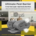thumbnail image 7 of MODANU 1 Roll Steel Wool for Mice Control 3in ×13 ft Steel Wool, Gap Filter for House & Garage - Keep Mice Away from Holes, Siding, Pipeline, Vents in Garden, House, 7 of 7