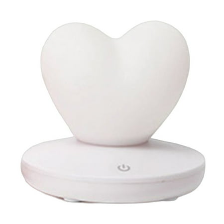 

Lomubue 1 Set Night Light Glare-free Rechargeable Adorable Appearance Adjustable Brightness Desktop Cartoon Animal LED Lamp Baby Gifts for Home