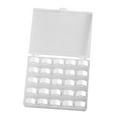 thumbnail image 1 of KLKCMS Prewound Bobbin Thread Wound Bobbins Set Portable Thread Organizer Practical 25 White Thread, 1 of 9