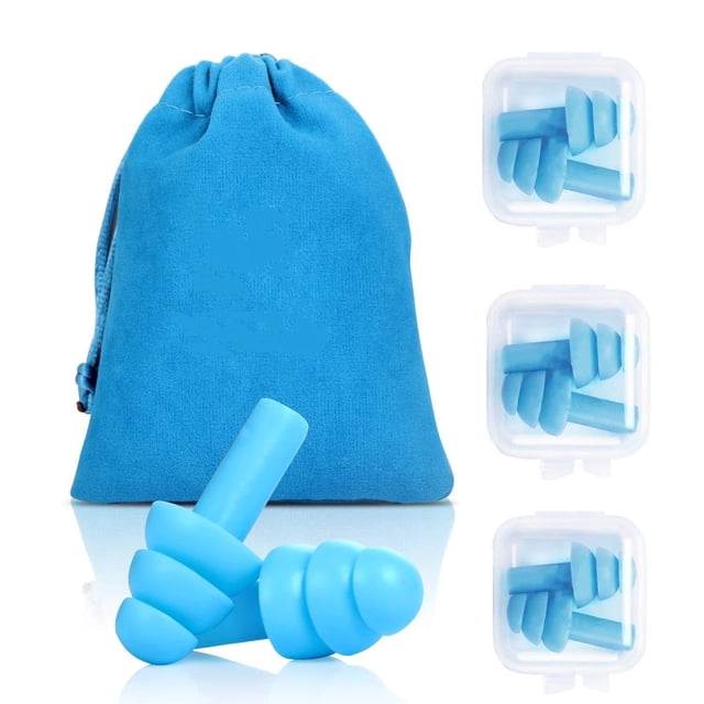 Tapones para Oídos Espuma Reutilizables Suaves y Cómodos para Dormir y Nadar