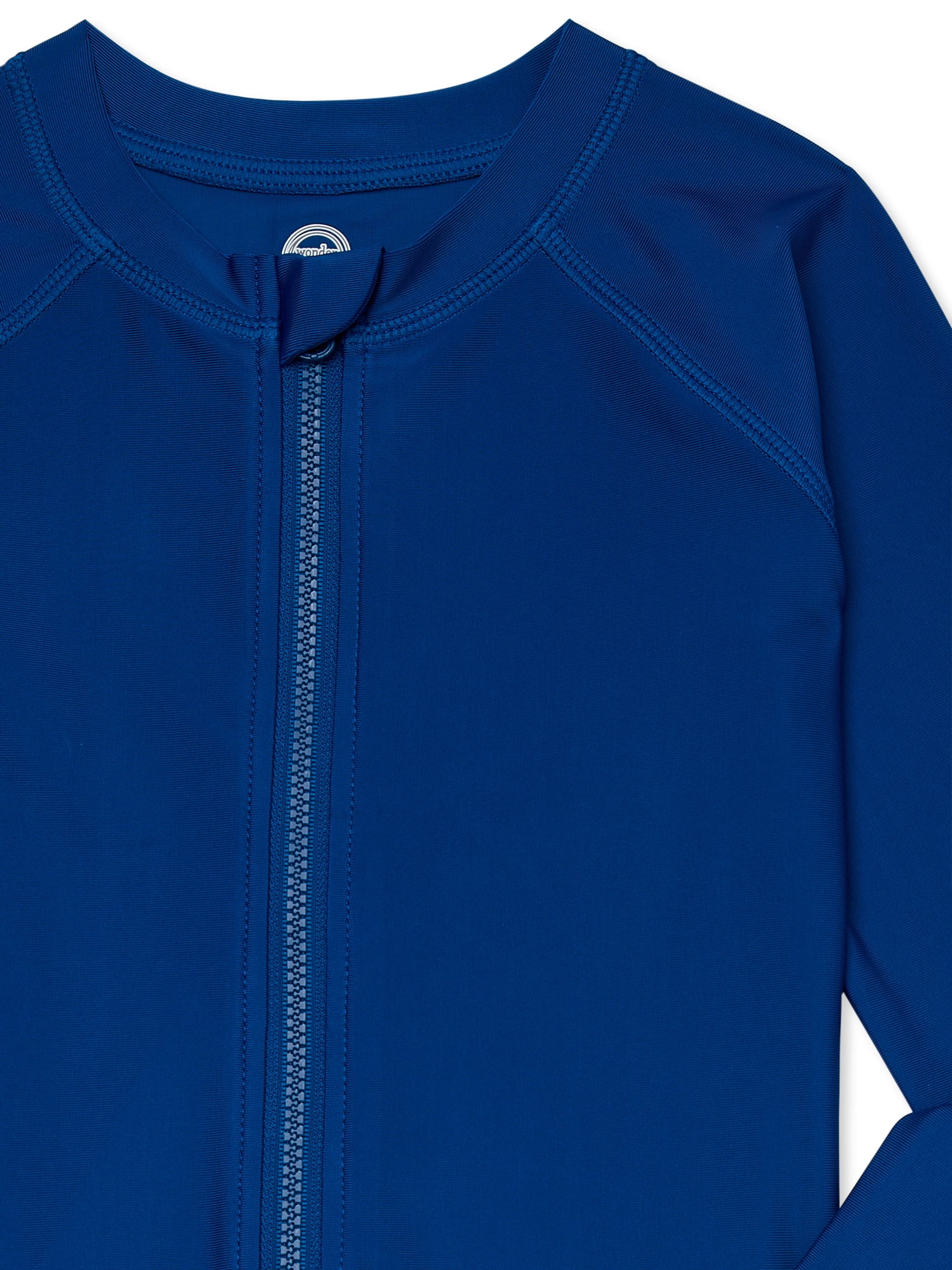 Wonder Nation Toddler Boy Zip Front Rashguard and Shorts