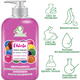 thumbnail image 2 of Jabón Líquido Antibacterial VivoNatural para Manos y Cuerpo aroma Chicle 480 ml Con Extracto de Aloe Vera, 2 of 2